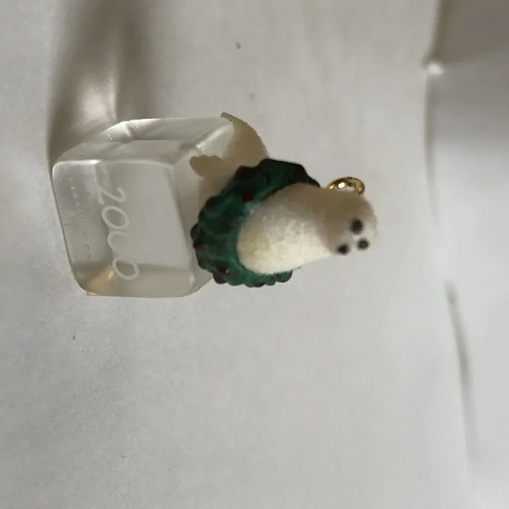 Hallmark Christmas Ornament Keepsake Miniature Ice Block Buddies 2000 Polar Bear